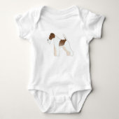 Illustratie Hondenras van Wire Fox Terrier Illustr Romper (Voorkant)