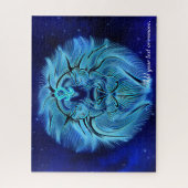 Illustratie, horoscoop astrologie Leo zodiac-teken Legpuzzel (Verticaal)