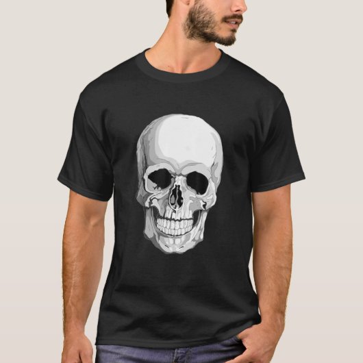 Illustratie Horror Skull Perfect T-shirt (Voorkant)