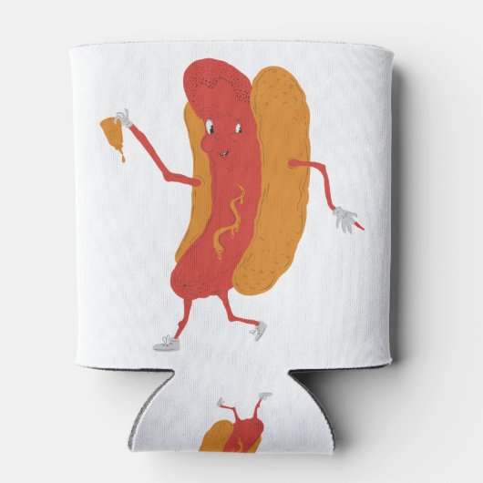 Illustratie Hot Dog Blikjeskoeler (Achterkant)