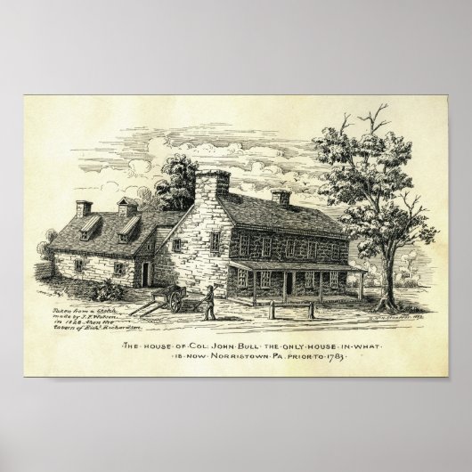  illustratie House Norristown PA Poster (Voorkant)