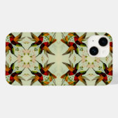  illustratie Hummingvogels en bloemen Case-Mate iPhone Case (Achterkant (horizontaal))