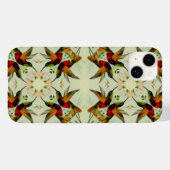  illustratie Hummingvogels en bloemen Case-Mate iPhone Case (Achterkant (horizontaal))