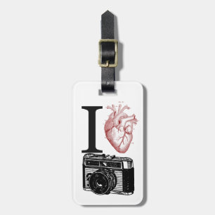  illustratie I Love camera Bagagelabel