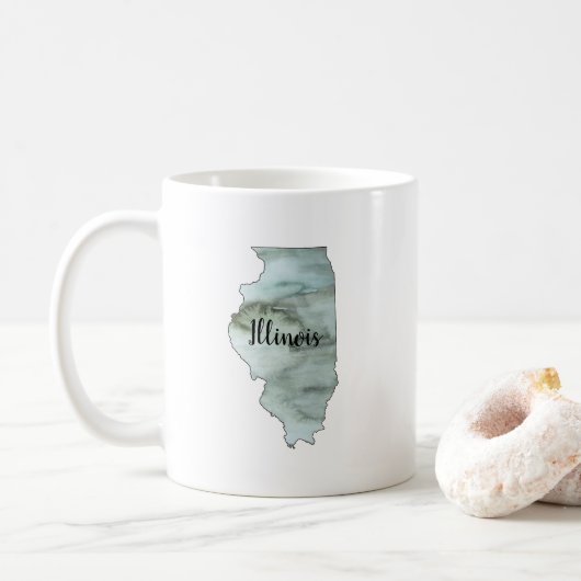 Illustratie Illinois State Koffiemok (Met donut)