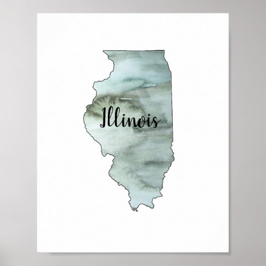 Illustratie Illinois State Poster (Voorkant)
