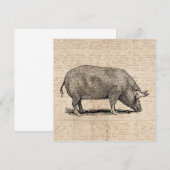 Illustratie illustratie Antiek tekenpapierstijl pi Kaart (Voorkant / Achterkant)