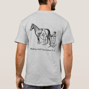 Illustratie illustratie  paard uitknippen, monogra t-shirt