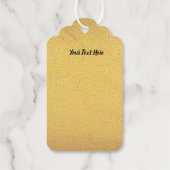 Illustratie in Gold van Cute Cartoon Snageloe Cadeaulabels (Achterkant)