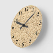 Illustratie in granietpatroon ronde klok (Hoek)