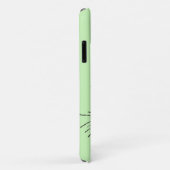 Illustratie in het zwart van Cat Face Whiskers Gre Case-Mate iPhone Case (Achterkant/rechts)