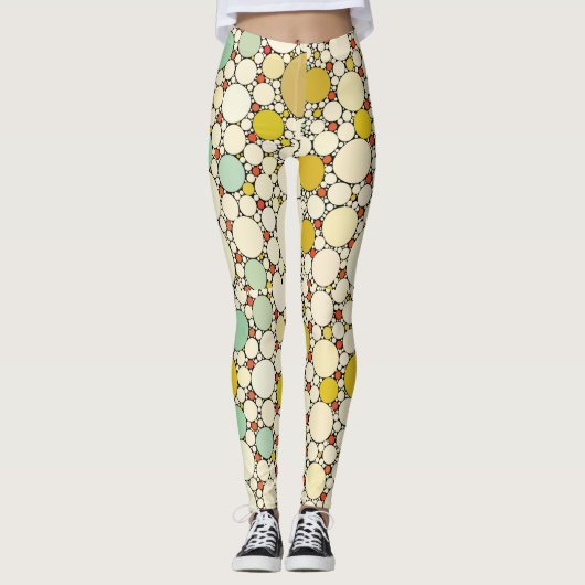 Illustratie in Retro Style Leggings (Voorkant)