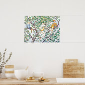 Illustratie in vintage stijl van Elsa Beskow  Poster (Keuken)