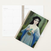 Illustratie inktwas van een mooie vrouw in Bossen Planner (Display)