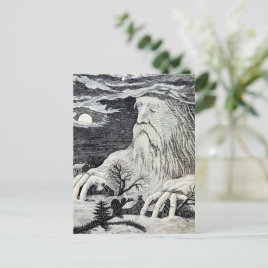 illustratie "Jack Frost" Briefkaart (Staand voorkant)