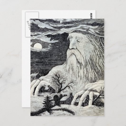 illustratie "Jack Frost" Briefkaart (Voorkant / Achterkant)