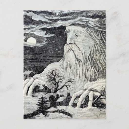  illustratie "Jack Frost" Briefkaart (Voorkant)