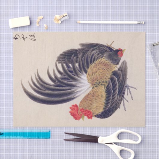  illustratie: Japans bantam Tissuepapier (Craft)