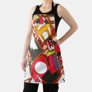 Illustratie Japanse afspeelkaarten (diverse) Schort