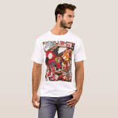 Illustratie Japanse afspeelkaarten (diverse) T-shirt (Voorkant volledig)