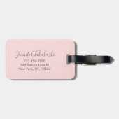 Illustratie Japanse Calico Cat | Jouw namen toevoe Bagagelabel (Achterkant horizontaal)