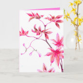  illustratie Japanse maple tree Kaart (Gele Bloem)