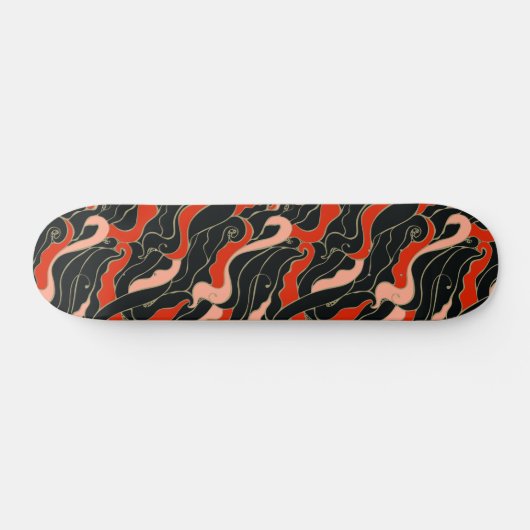 Illustratie Japanse stijl Persoonlijk Skateboard (Horizontaal)