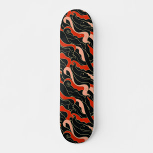 Illustratie Japanse stijl Persoonlijk Skateboard