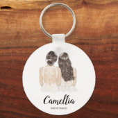 Illustratie: je wordt mijn bridesmaïde toetsenbord sleutelhanger (Voorkant)