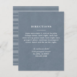 Illustratie: Kaart Knot Directions - Blue Grey
