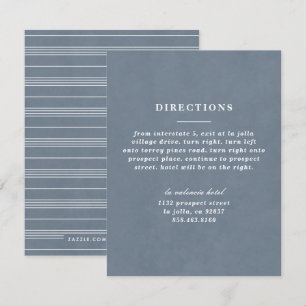 Illustratie: Kaart Knot Directions - Blue Grey