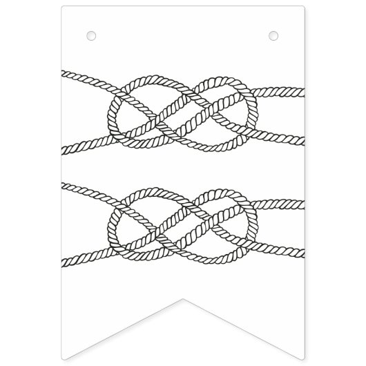 Illustratie: kanaalvlaggen van Knot Bunting - zwar Vlaggetjes (Eerste vlag)