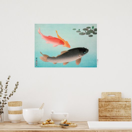 Illustratie karp poster (Keuken)