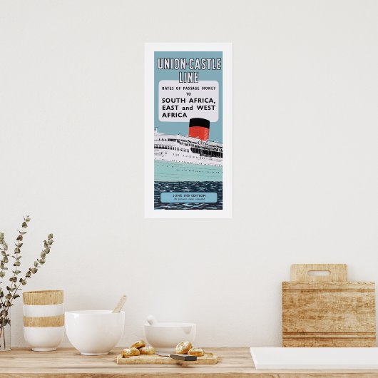 Illustratie kasteel van de Unie Poster (Keuken)