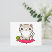 Illustratie Kat Cute Briefkaart (Staand voorkant)