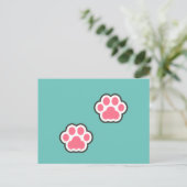 Illustratie Kat Cute Briefkaart (Staand voorkant)
