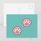 Illustratie Kat Cute Briefkaart (Voorkant / Achterkant)