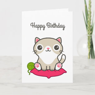 Illustratie Kat Cute Kaart