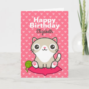 Illustratie Kat Cute Kaart