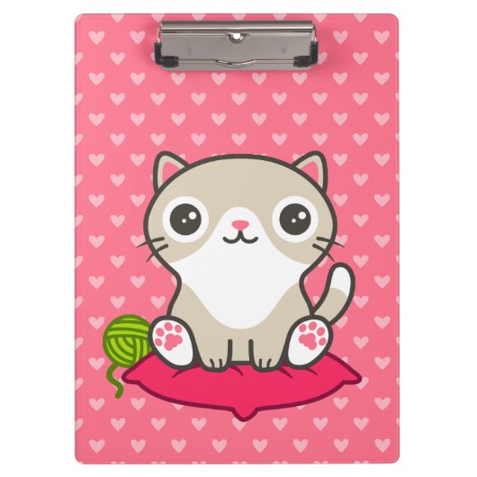Illustratie Kat Cute Klembord (Voorkant)