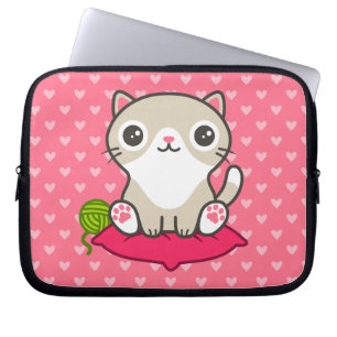 Illustratie Kat Cute Laptop Sleeve
