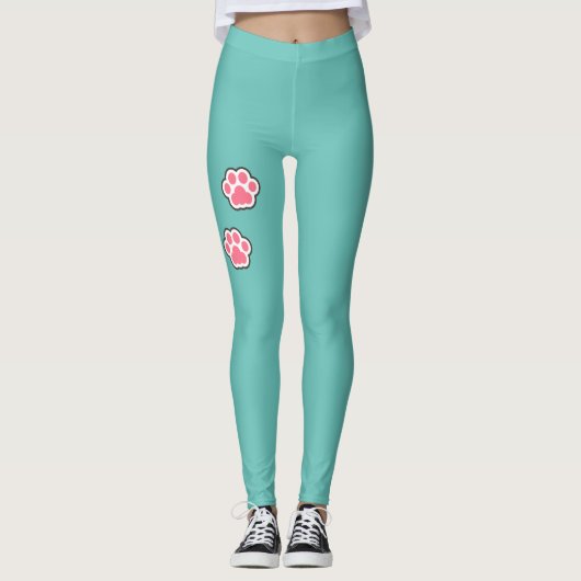 Illustratie Kat Cute Leggings (Voorkant)