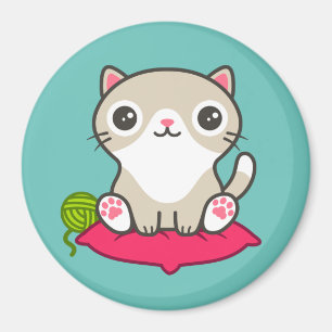 Illustratie Kat Cute Magneet