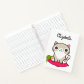 Illustratie Kat Cute Notitieboek (Binnen)