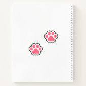 Illustratie Kat Cute Notitieboek (Achterkant)