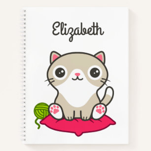 Illustratie Kat Cute Notitieboek