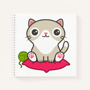 Illustratie Kat Cute Notitieboek