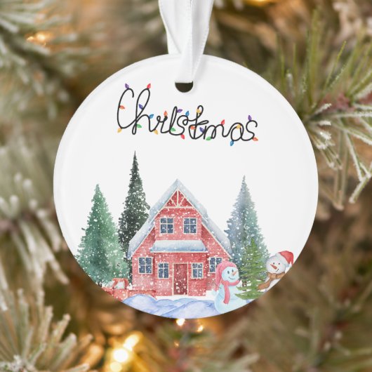 Illustratie Kat Cute Ornament (Boom)