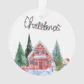 Illustratie Kat Cute Ornament (voorkant)