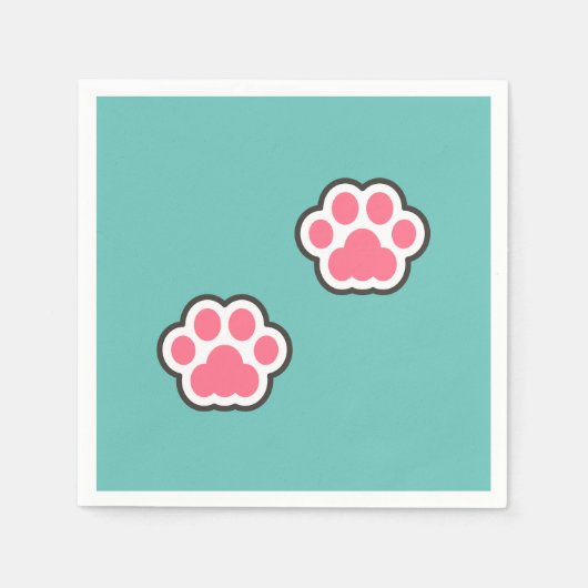 Illustratie Kat Cute Servet (Voorkant)